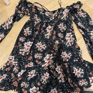 Abercrombie Sweetheart square neck floral dress XXSP